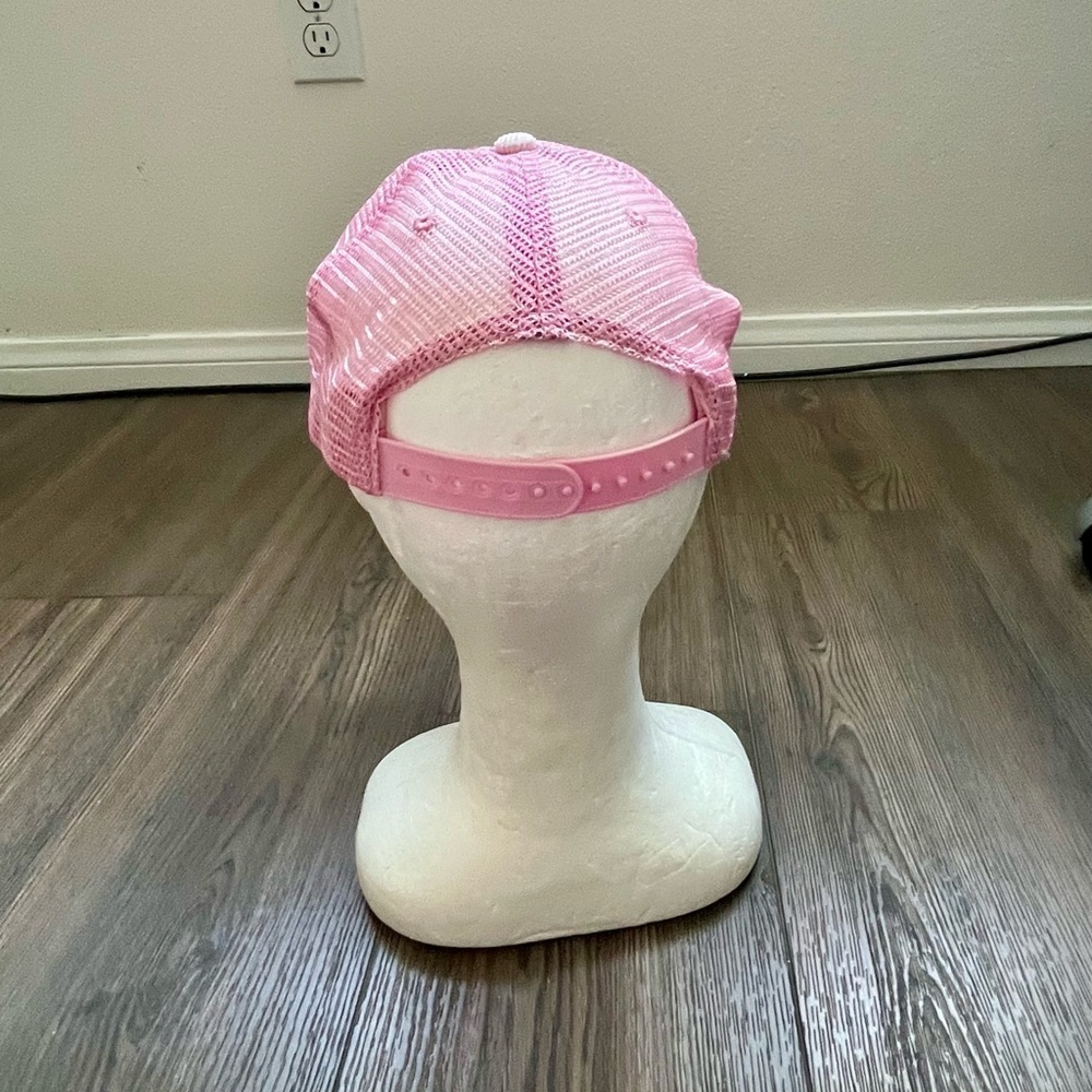 Pink Baseball Cap with Embroidered Logo - Picture 4 of 10